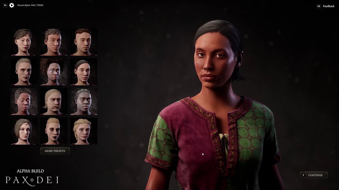 Pax Dei Alpha - Character creation mash-up