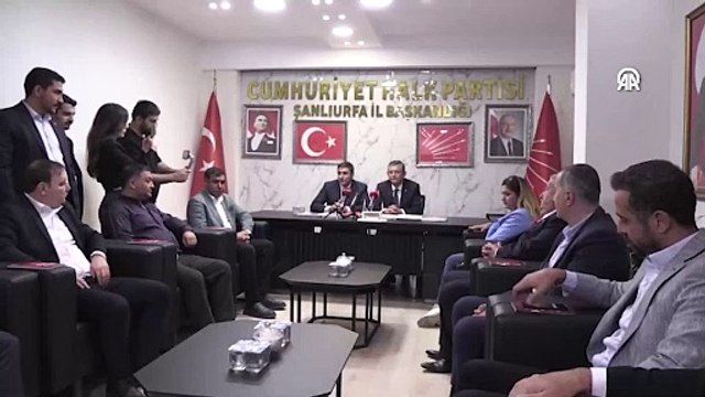 CHP Genel Başkan adayı Özgür Özel, Şanlıurfa'da konuştu