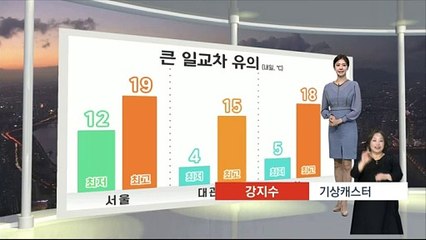 [날씨] 밤~내일 오전 '안개'…중부 곳곳 가을비