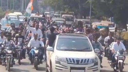 रीवा: कांग्रेस प्रत्याशी ने भरा नामांकन,विपक्ष पर जमकर बरसे