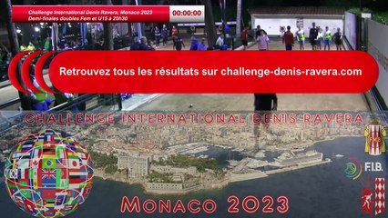Demi-finales double féminin, Challenge International Denis Ravera, Monaco 2023