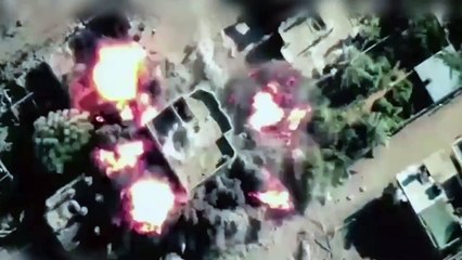 İsrail'in Gazze'ye havadan saldırı görüntüleri