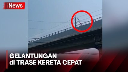 Pria di Padalarang Gelantungan di Trase Kereta Cepat Whoosh, Diduga Hendak Bunuh Diri
