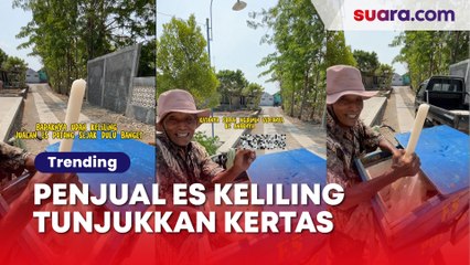 Penjual Es Keliling Mendadak Tunjukkan Secarik Kertas Ini Ke Pembeli, Isinya Auto Bikin Syok!