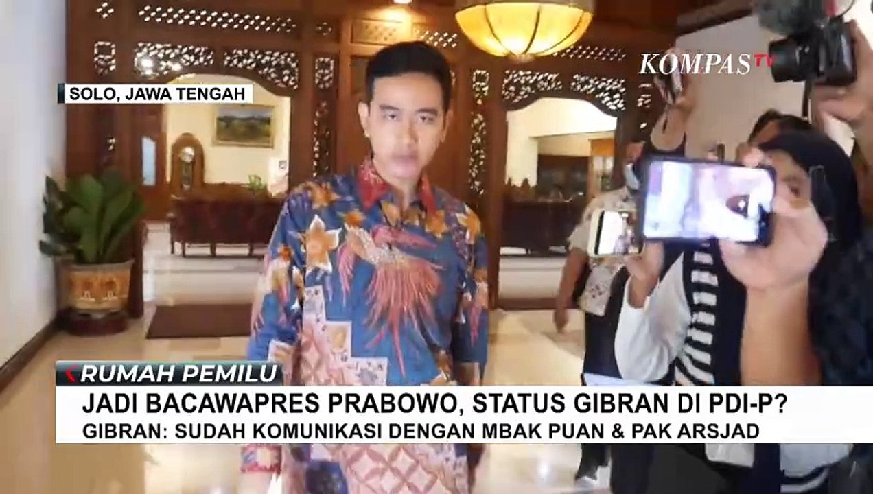 Masih Ngantor di Solo Usai Jadi Cawapres Prabowo, Gibran Jawab soal Statusnya di PDIP
