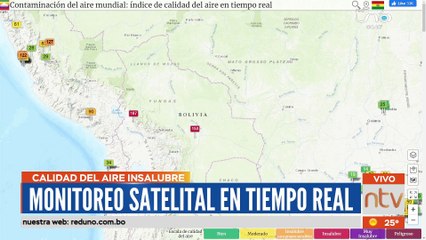 Crítica situación en Santa Cruz: Densa humareda cubre la ciudad