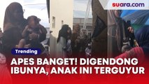 Apes Banget! Digendong Ibunya, Anak Ini Malah Alami Kejadian Mengejutkan,Netizen: Kasihan Dedeknya