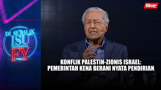 Konflik Palestin - Zionis Israel: Pemerintah kena berani nyata pendirian