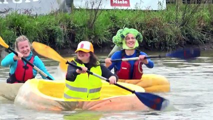 En Belgique, on régate dans des bateaux citrouilles