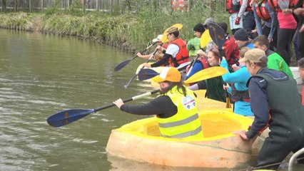 En Belgique, on régate dans des bateaux citrouilles