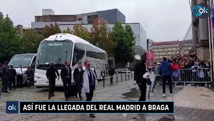 Así fue la llegada del Real Madrid a Braga