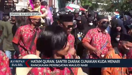 Hatam Quran, Santri Diarak Gunakan Kuda Menari