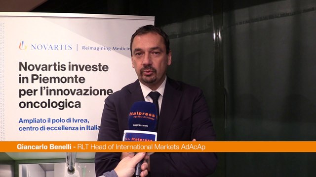 Novartis amplia polo di Ivrea, Benelli Investimento da oltre 100 mln