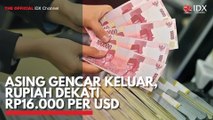 Asing Gencar Keluar, Rupiah Dekati Rp16.000 per USD