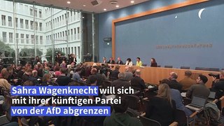 Wagenknecht-Partei will sich von der AfD abgrenzen