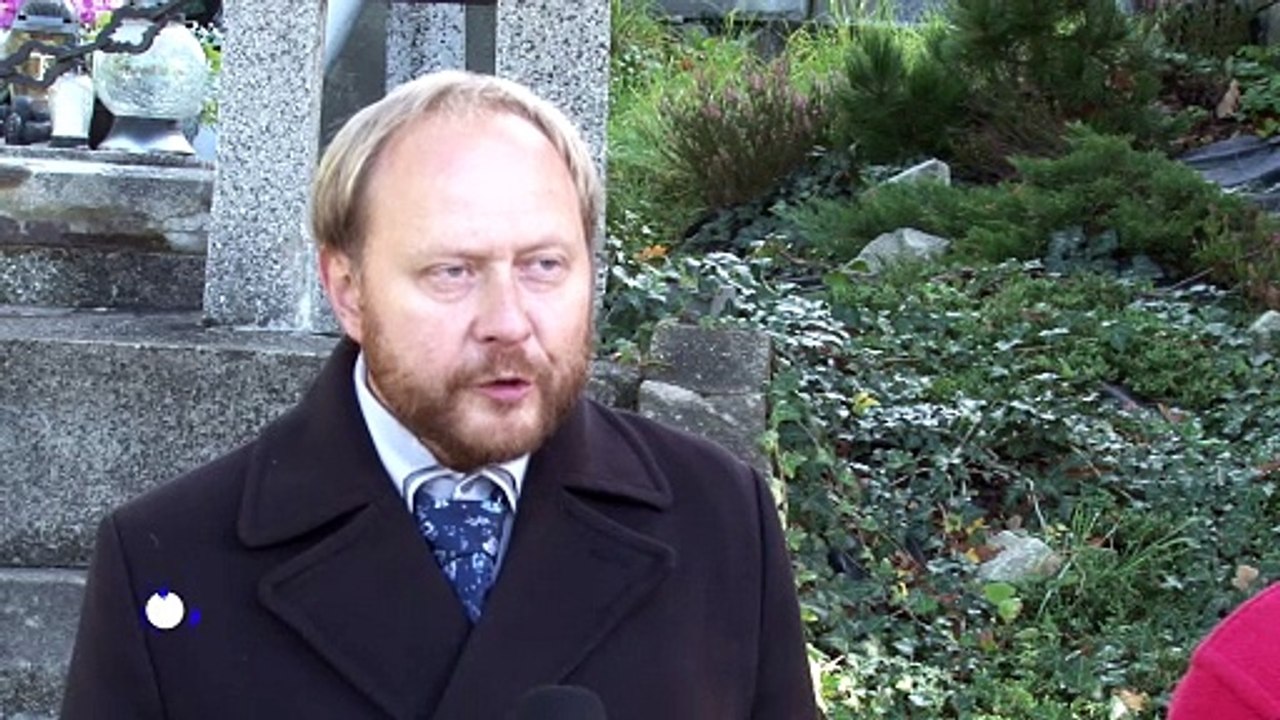 Dziennik Zachodni / Oznaczenie grobu Tadeusza Jänicha w Żywcu / Andrzej Kornaś