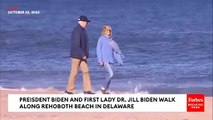Reporter Yells At Biden About US Hostages Taken By Hamas As He Walks Delaware Beach With First Lady