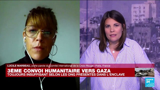 Convoi humanitaire vers Gaza : C'est une bonne nouvelle mais ça ne suffit pas pour la Croix-Rouge