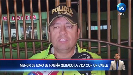 En Tulcán un padre encontró a su hija colgada de un cable de luz