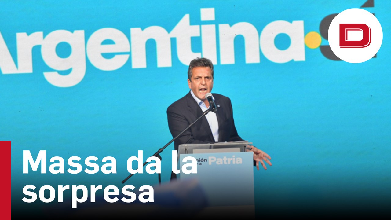 Massa da la sorpresa y disputará la segunda vuelta electoral contra un histórico Milei