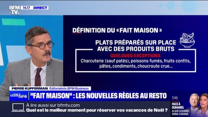 Restauration: le gouvernement souhaite réformer le label "fait maison"