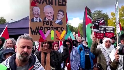 Gemuruh Belasan Ribu Orang Dukung Palestina di London