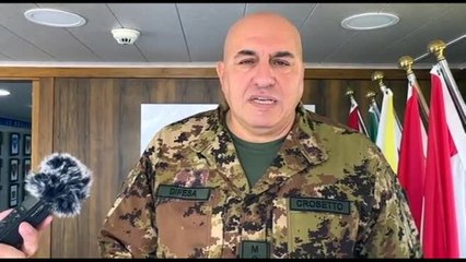 Download Video: Crosetto in Libano in visita ai militari italiani: non vogliamo un'escalation in Israele