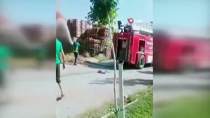 L'incendie qui a éclaté dans l'usine de production de palettes a causé une perte de 70 000 TL