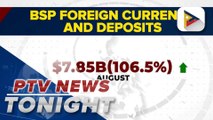 BSP foreign currency deposits at $7.85B in August