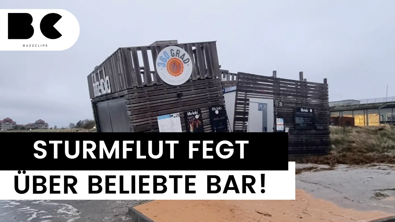 Sturmflut beschädigt beliebte Bar auf Fehmarn