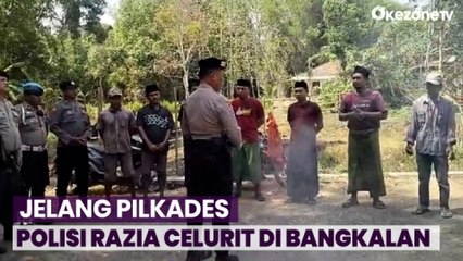 Polisi Amankan Sejumlah Titik dan Gelar Razia Celurit di Bangkalan