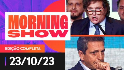 MASSA E MILEI VÃO PARA 2º TURNO NAS ELEIÇÕES DA ARGENTINA - MORNING SHOW - 23/10/2023