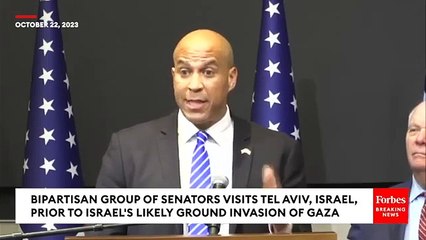 'They're Not Freedom Fighters!': Cory Booker Condemns Hamas During Trip To Israel