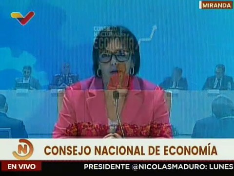 Vpdta. Delcy Rodríguez felicita a José Félix Rivas por su designación como Vpdte. Sec. de Economía