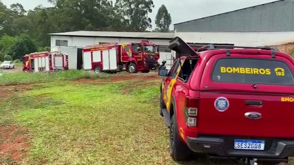 Grande efetivo do Corpo de Bombeiros é mobilizado para combater incêndio no Núcleo Industrial