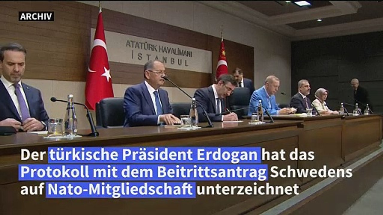 Erdogan legt Schwedens Nato-Beitrittsantrag Parlament zur Ratifizierung vor