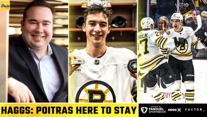 Haggs: Bruins Rookie Matt Poitras is Here to 'STAY' This Season