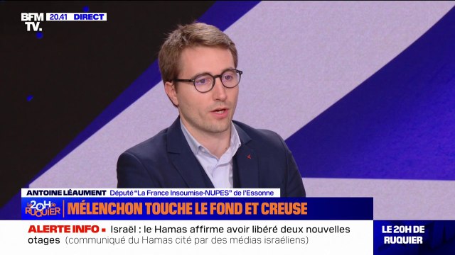 Antoine Léaument (LFI): Si j'avais le moindre doute sur le fait que Jean-Luc Mélenchon aurait quelque accointance que ce soit avec l'antisémitisme, jamais je ne militerais pour la France insoumise