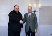 TBMM Başkanı Numan Kurtulmuş, Ukrayna Meclis Başkanı ile görüştü