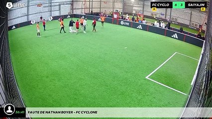 Faute de Nathan BOYER - FC Cyclone