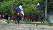Bloqueos y protestas en Panamá por contrato con mina canadiense