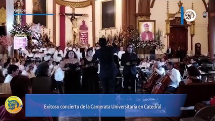 Exitoso concierto de la Camerata Universitaria en Catedral de Xalapa