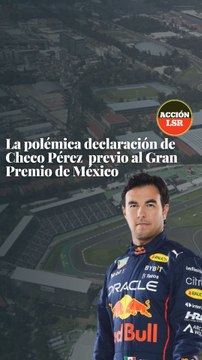 La polémica declaración de Checo Pérez sobre Red Bull previo al Gran Premio de México
