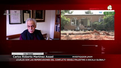 Carlos Roberto Martínez explica las repercusiones del conflicto israelí-palestino a escala global