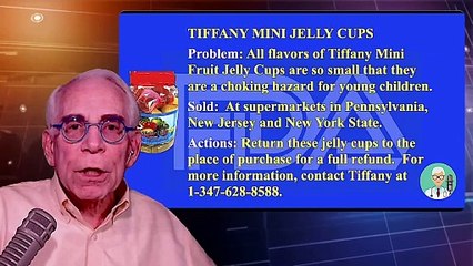 Tiffany Mini Jelly Cups Can Choke
