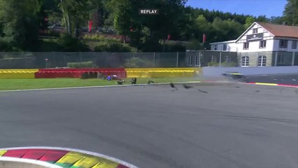 Ferrari Challenge UK 2023 Spa Qualifying 2  Simmerson Big Crash