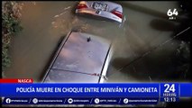 Tumbes: casi muere ahogado tras caer con su vehículo en canal de regadío