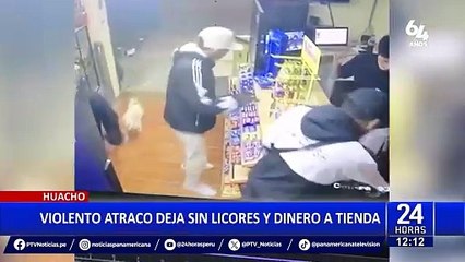 Huacho: delincuentes armados roban minimarket y se llevan pertenencias de los trabajadores