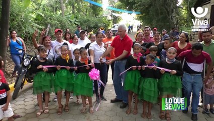 Comunidad San Blas en Rivas estrena calles adoquinadas