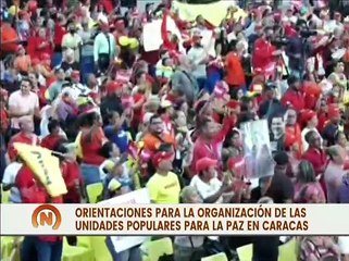Inicia la conformación de las Unidades Populares para la PAZ en Caracas